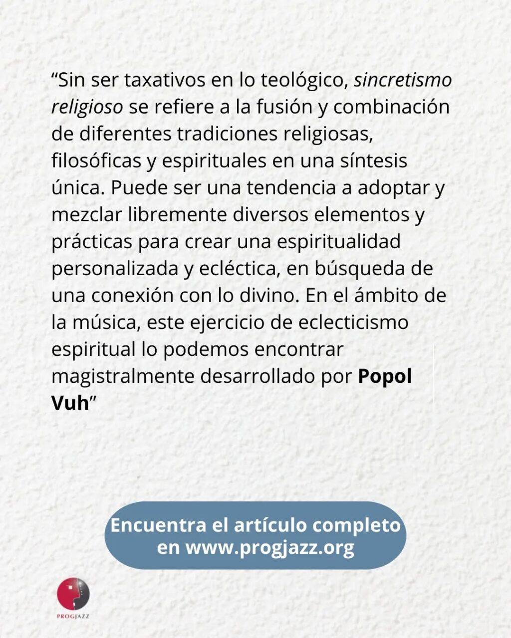 Instagram post from progjazz_org. This post is in position 1.