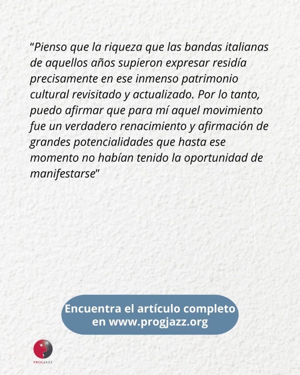 Instagram post from progjazz_org. This post is in position 1.